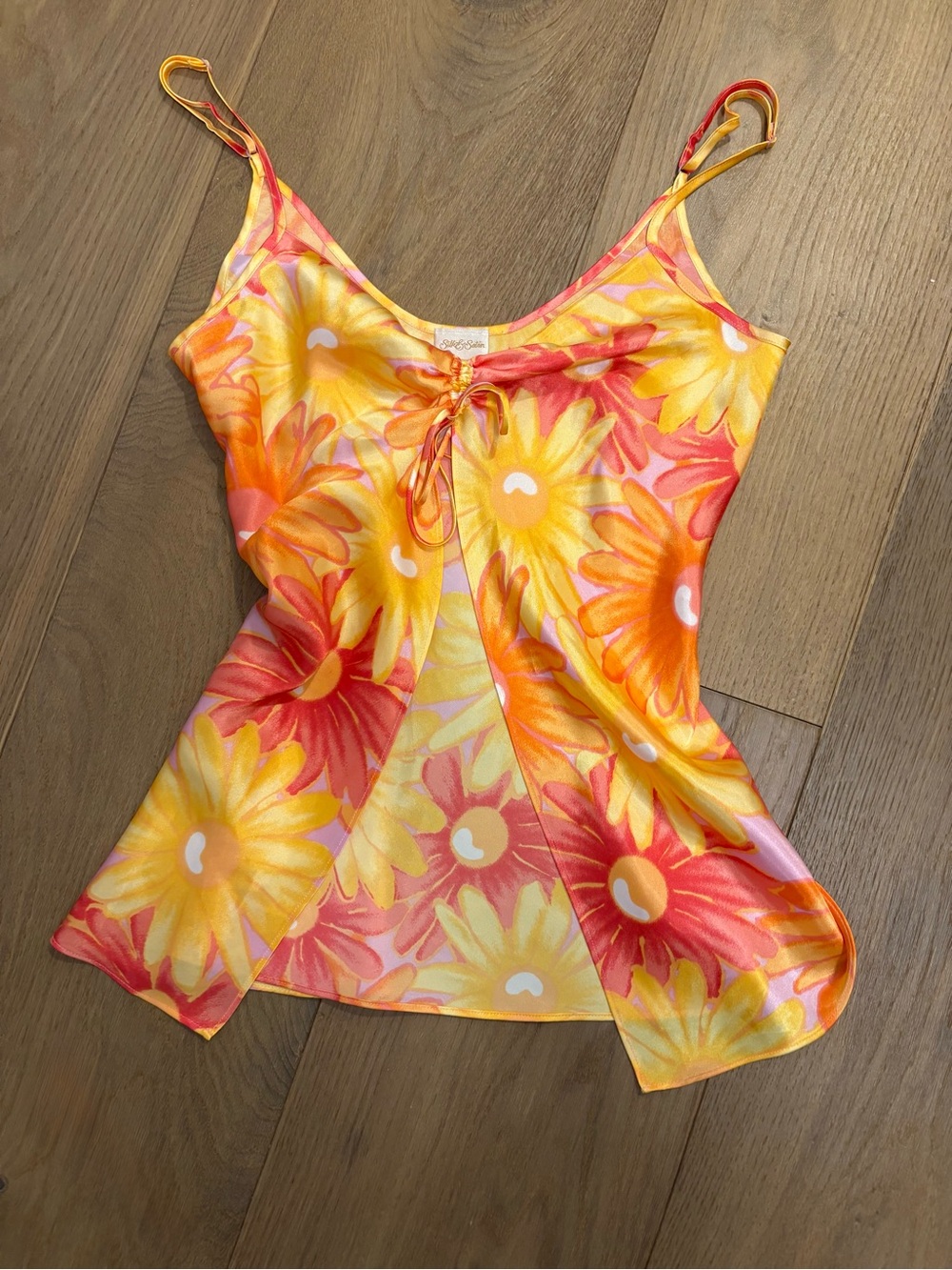 Silk and Satin slip top